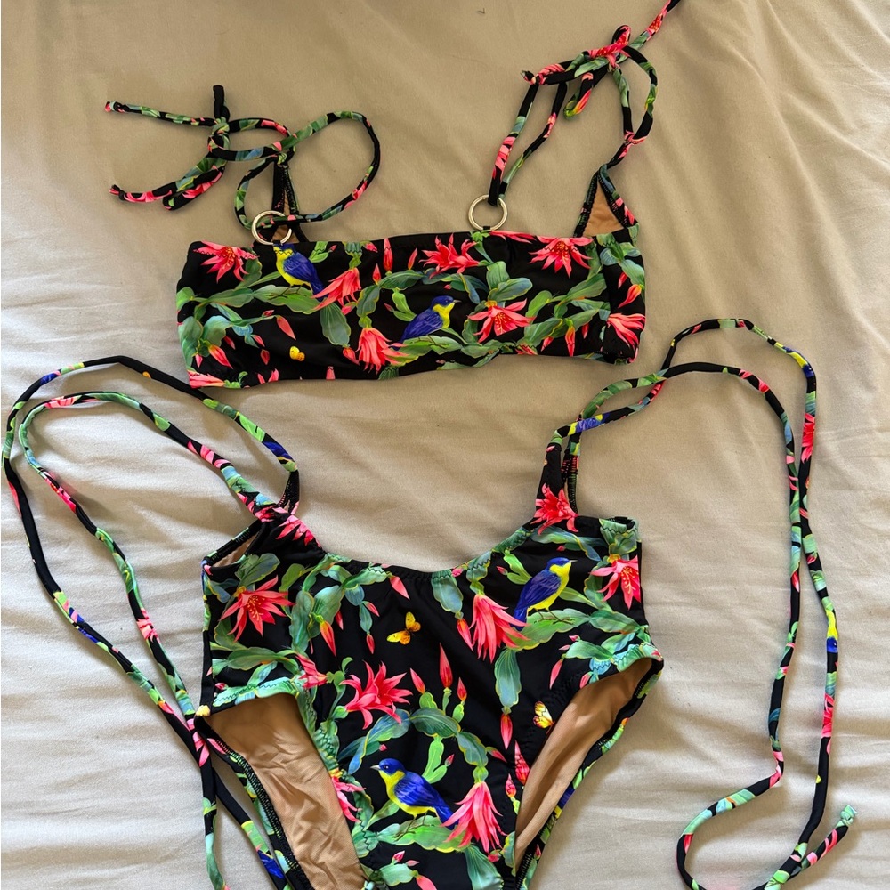 Moldie Goldies Floral Print Bikini Set